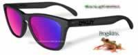 Oakley Frogskins BlackLight Black / Positive red Iridium (24-288)